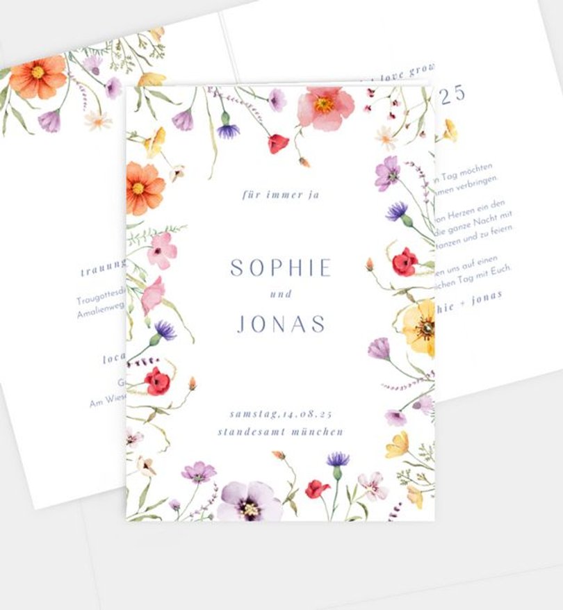 Einladungskarte Hochzeit Midsummer