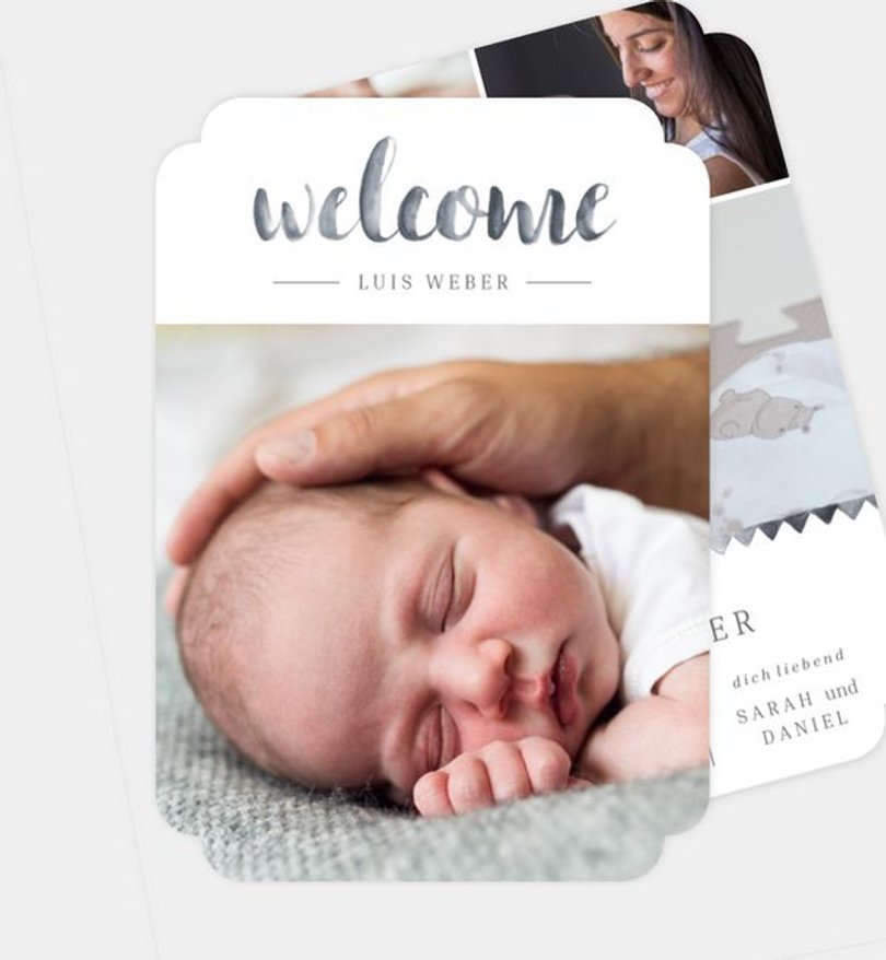 Geburtsanzeige Geburt First Welcome