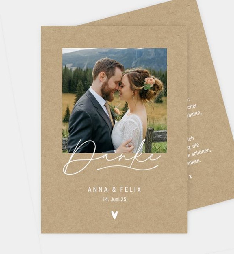 Dankeskarte Hochzeit Hola