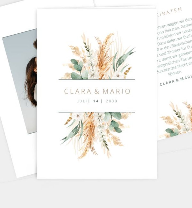 Einladungskarte Hochzeit Boho Wedding