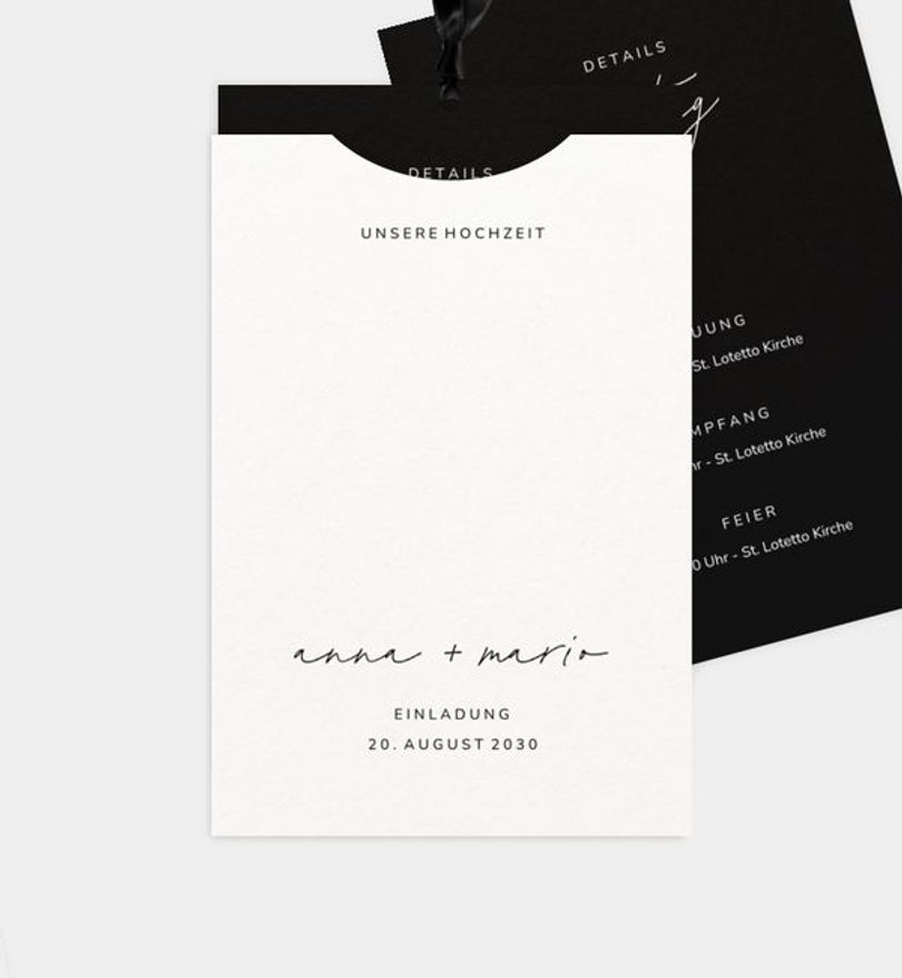 Einladungskarte Hochzeit Amar