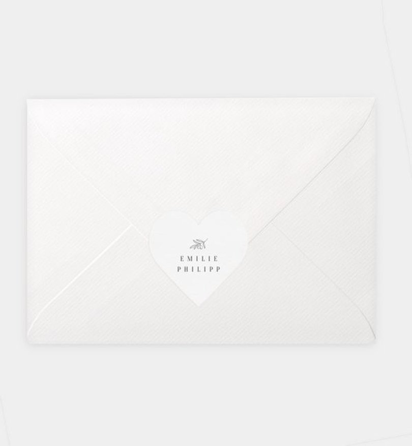 Siegelsticker Hochzeit Modern Wedding