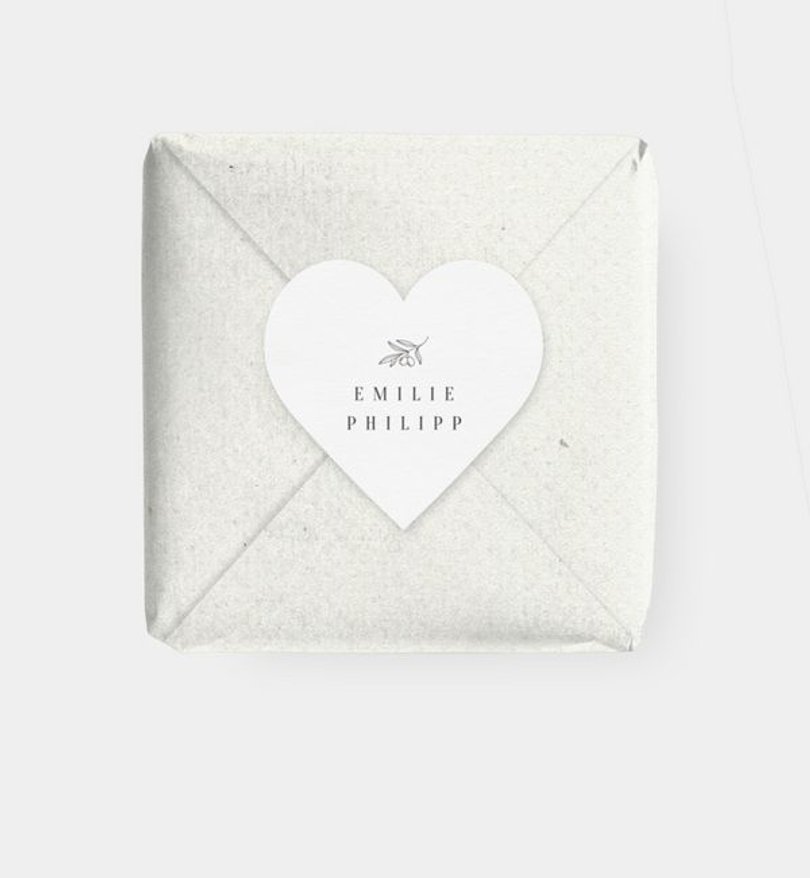 Geschenkaufkleber Hochzeit Modern Wedding