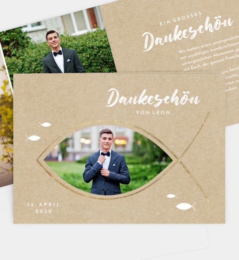 Dankeskarte Konfirmation Segensfest