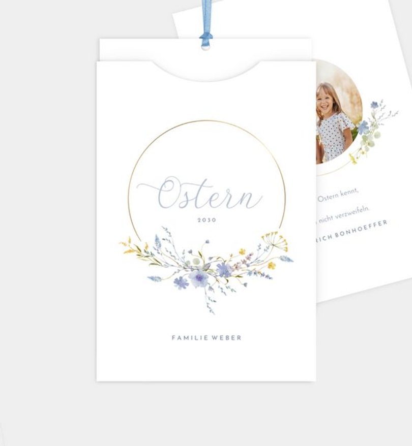 Grußkarte Ostern Familienkreis