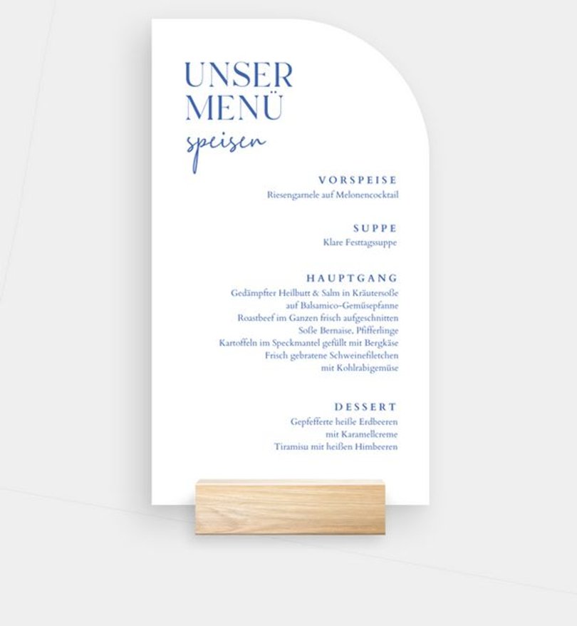 Menükarte Hochzeit Lovers do