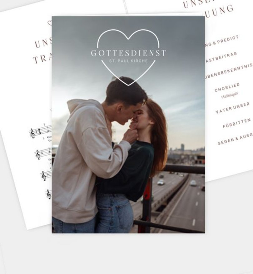 Kirchenheft Hochzeit Full with Love