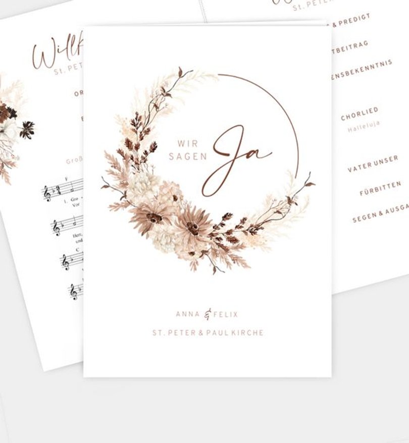 Kirchenheft Hochzeit Precious Yes