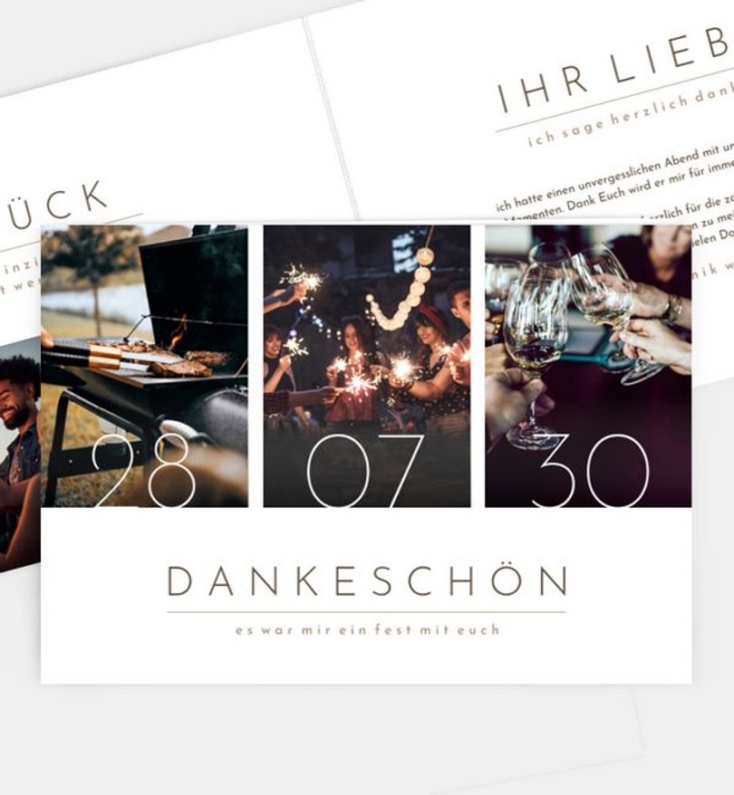 Dankeskarte Geburtstag Semplice