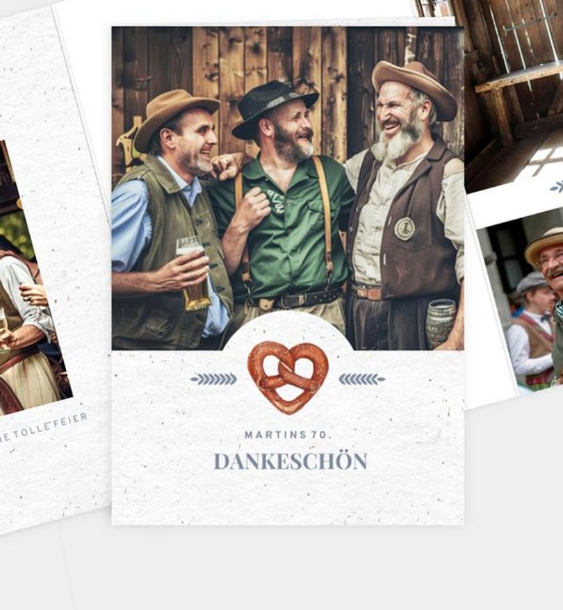 Dankeskarte Geburtstag Viva la Bavaria