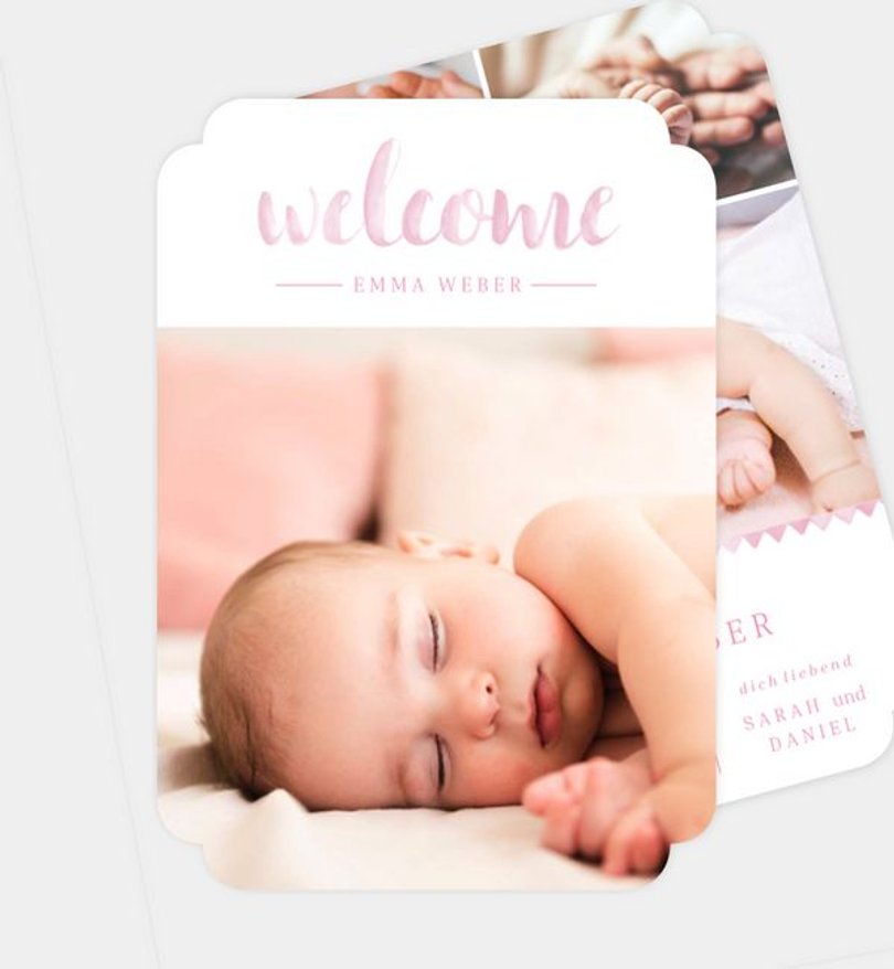 Geburtsanzeige Geburt First Welcome