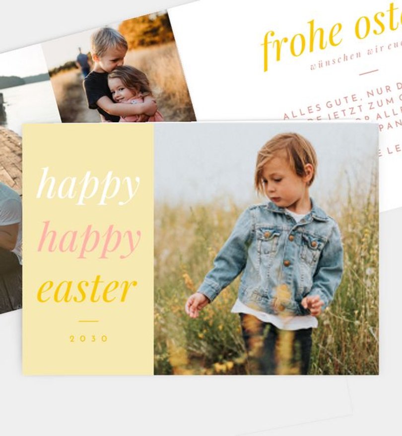 Grußkarte Ostern Ostergrüße