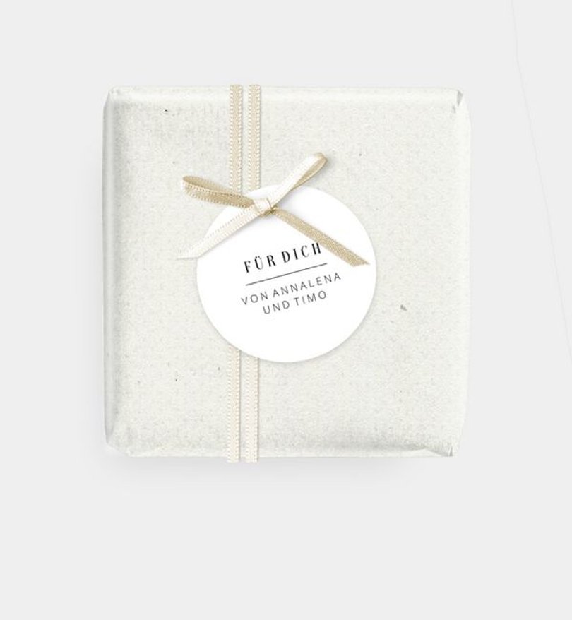 Geschenkanhänger Hochzeit Flow