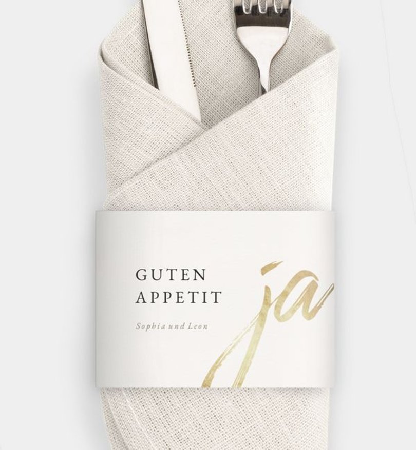 Besteck Servietten-Zubehör Hochzeit Easy