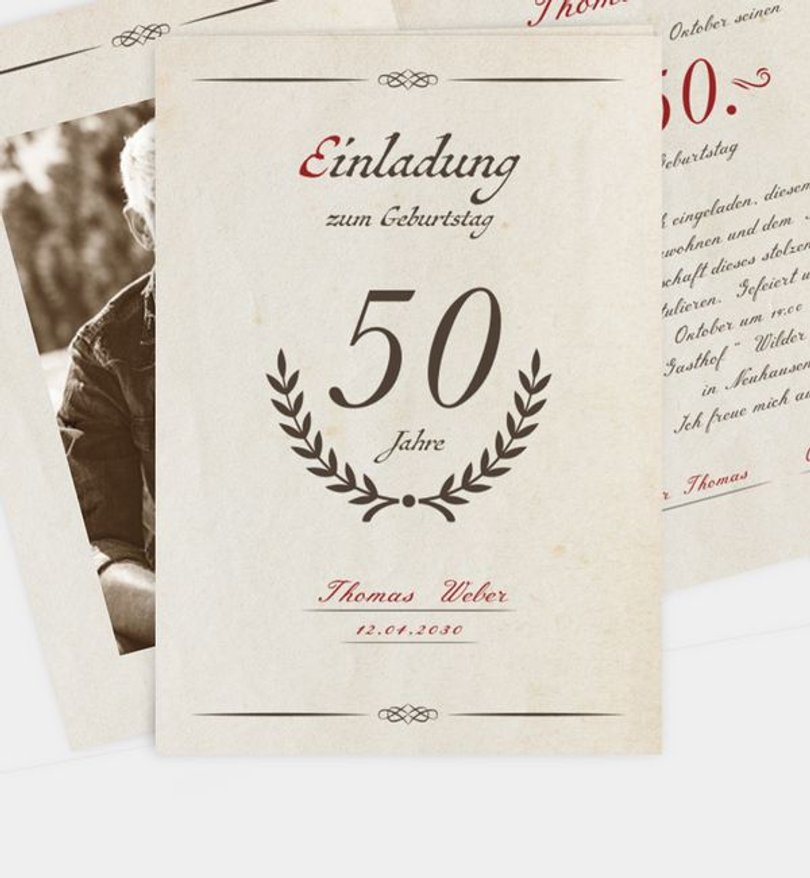 Einladungskarte Geburtstag Geburtstagsurkunde
