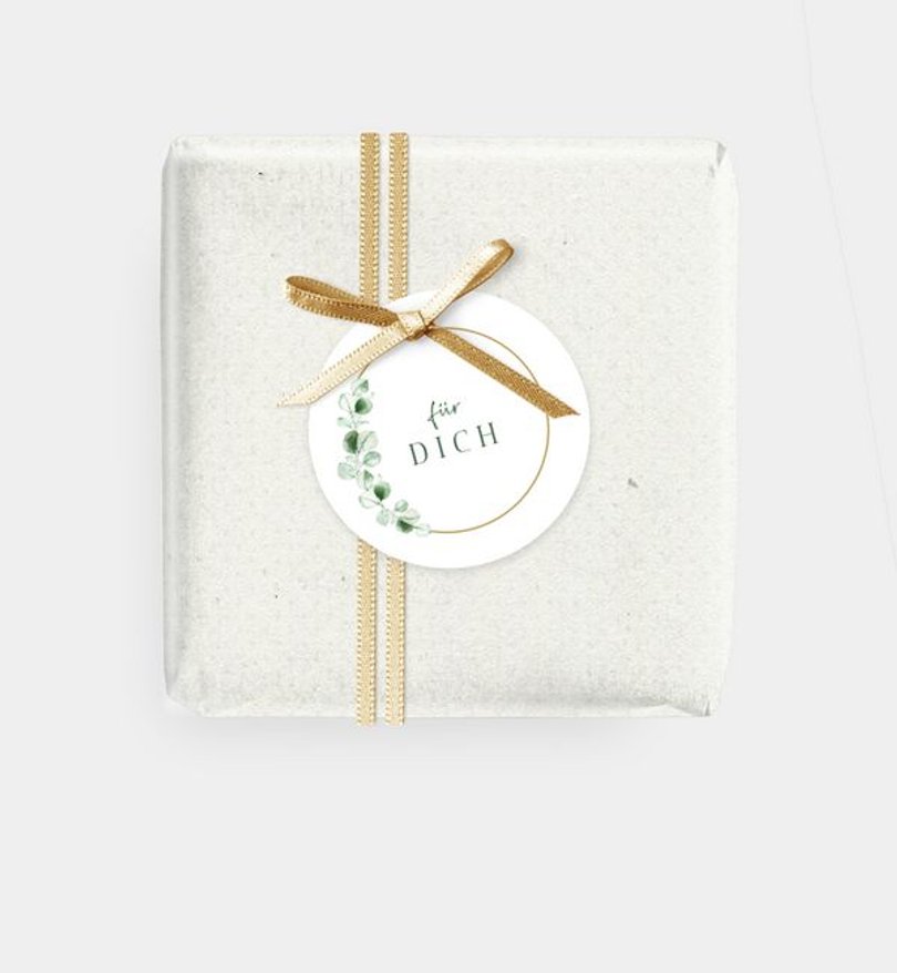 Geschenkanhänger Hochzeit Eucalipto
