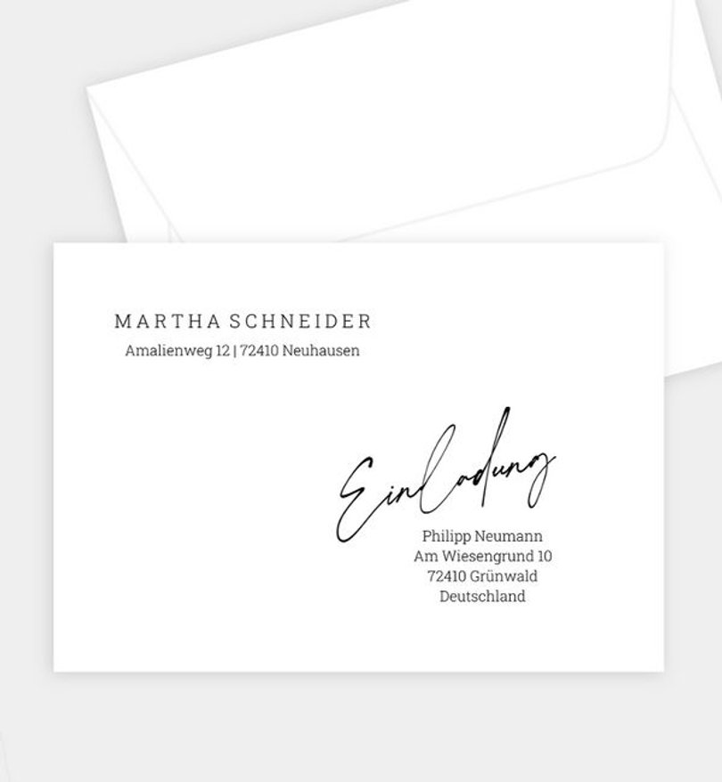 Briefumschlag Geburtstag Fotosammlung