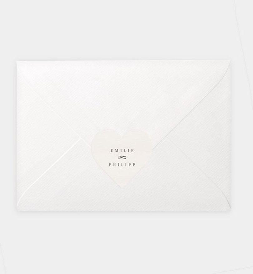 Siegelsticker Hochzeit Modern Style