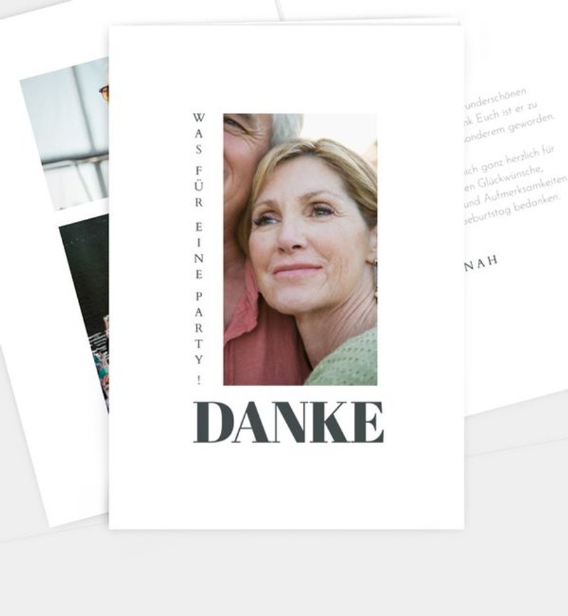 Dankeskarte Geburtstag Birthdayshape