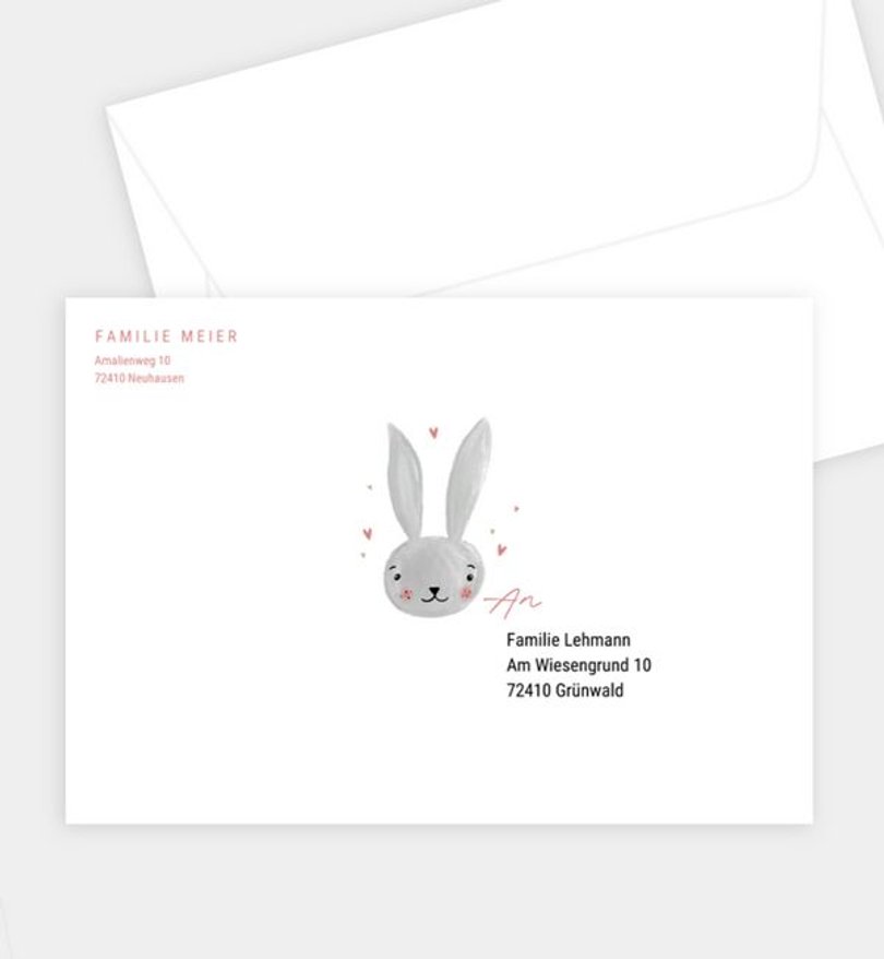 Briefumschlag Ostern Osterhase