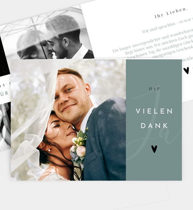 Dankeskarte Hochzeit Liebesbrief