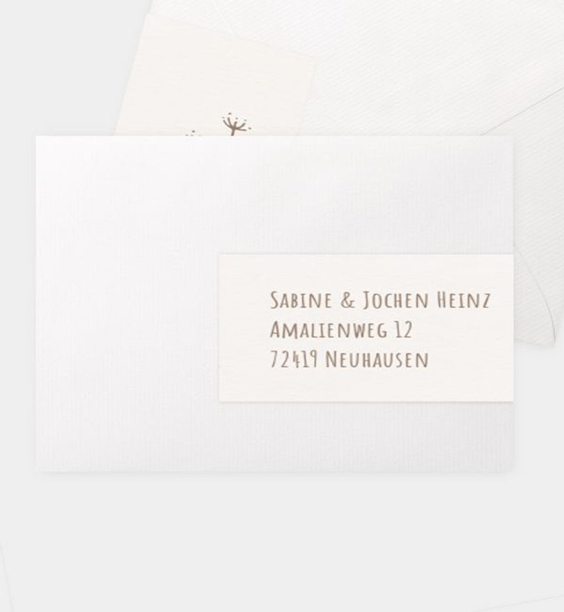 Adressaufkleber Hochzeit Vintage Love
