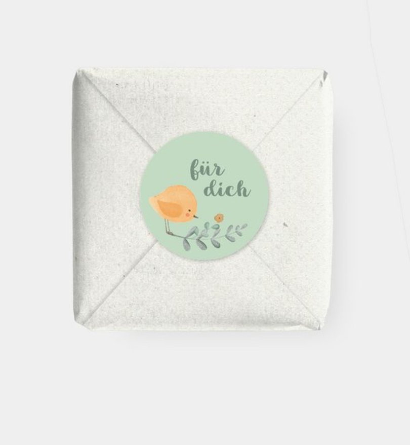 Geschenkaufkleber Ostern Easter Bird