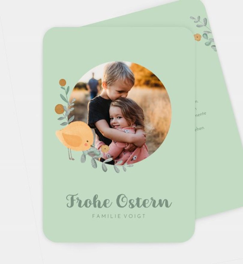 Grußkarte Ostern Easter Bird