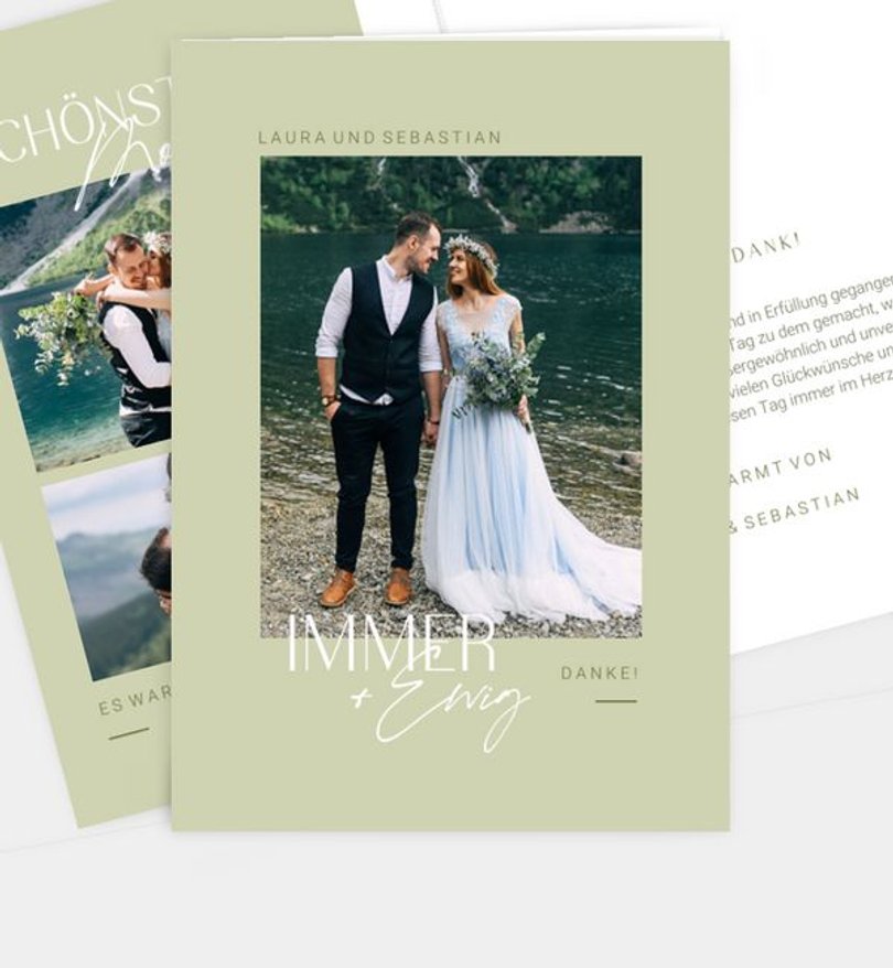 Dankeskarte Hochzeit Liebesbote