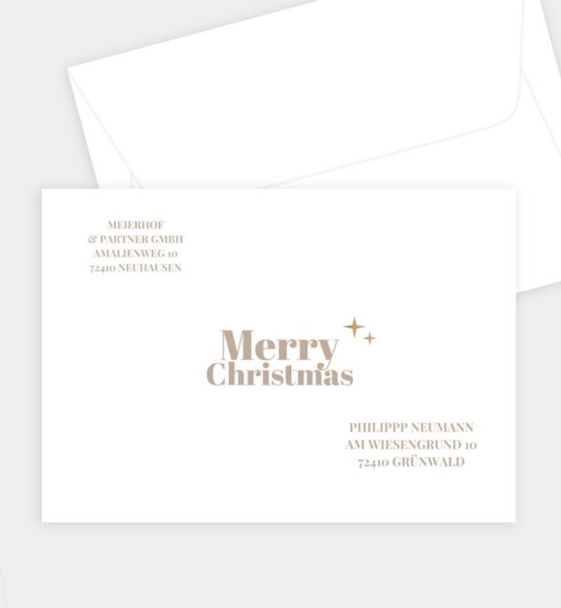 Briefumschlag Weihnachten Language Love