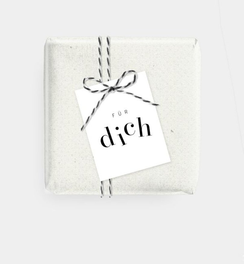 Geschenkanhänger Geschäftlich Jumping Letters