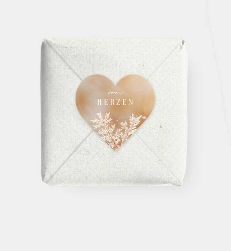 Geschenkaufkleber Geschäftlich Frozen Christmas