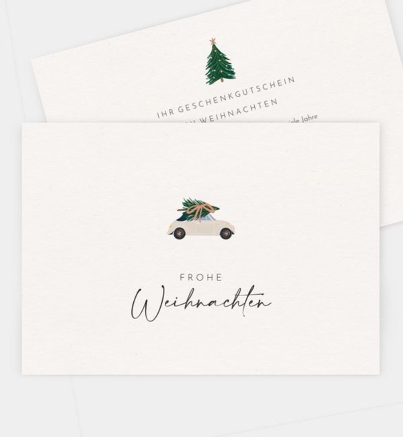 Gutscheinkarte Geschäftlich Driving Home
