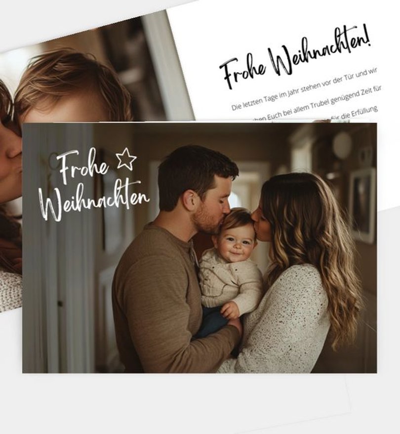 Weihnachtskarte Weihnachten/Privat Handwritten