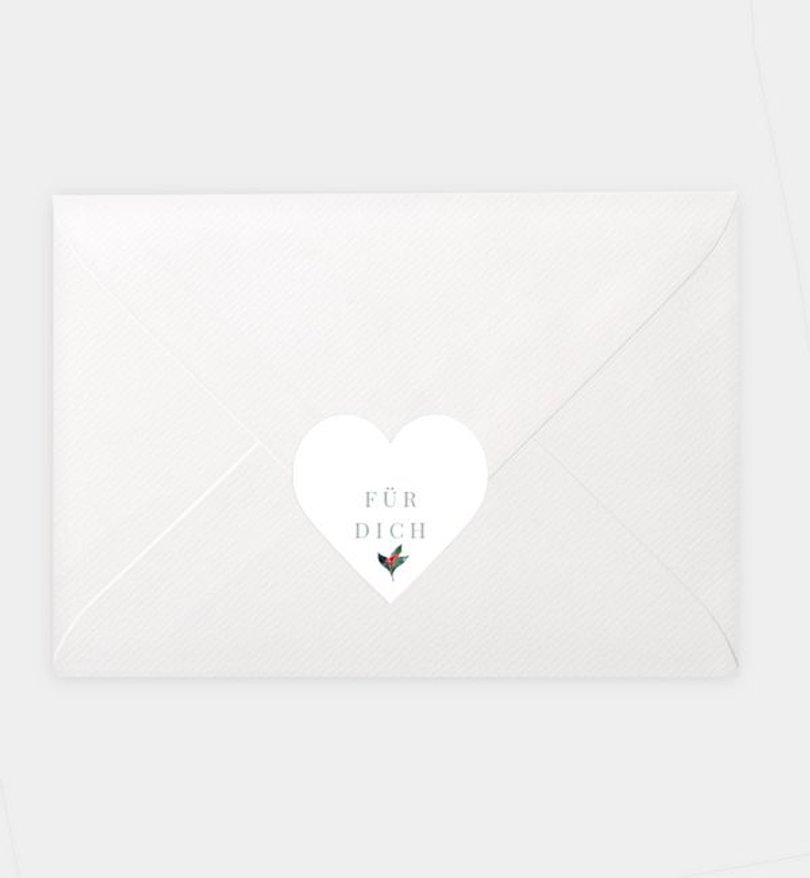 Siegelsticker Weihnachten Simple Green