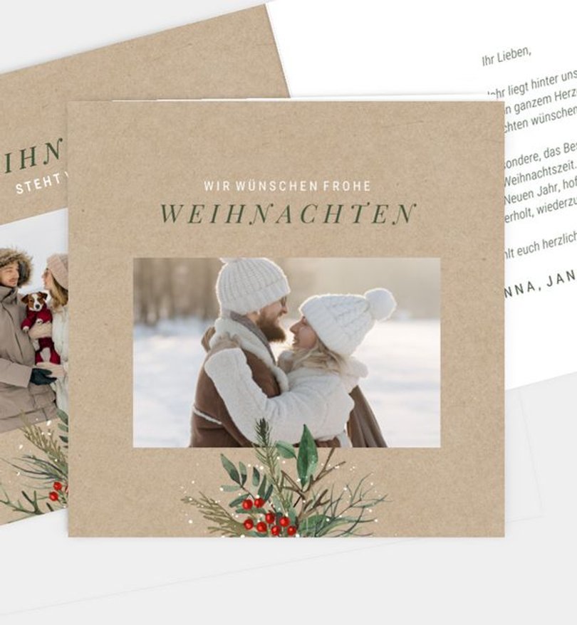 Weihnachtskarte Weihnachten/Privat Tannenfunkel