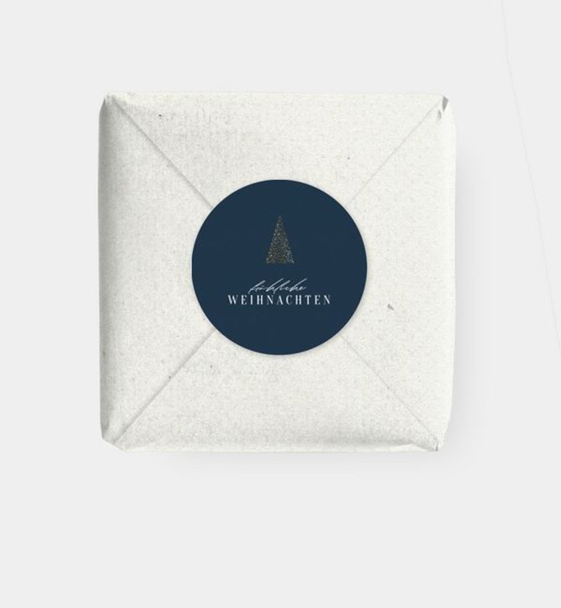 Geschenkaufkleber Geschäftlich Tannenzauber
