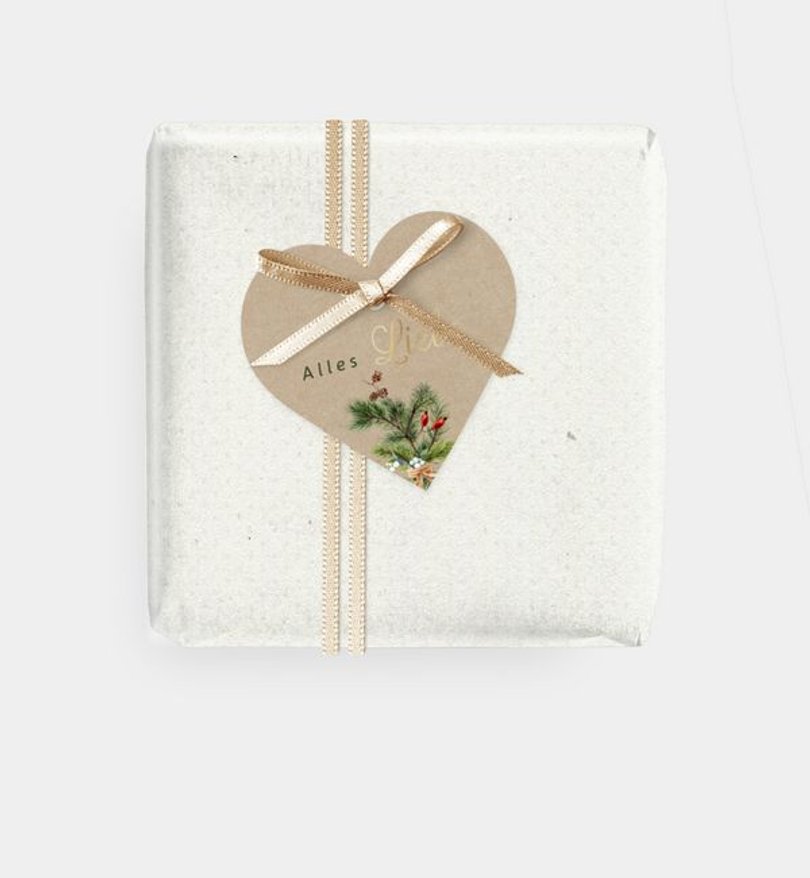 Geschenkanhänger Weihnachten Willkommen Weihnachtszeit