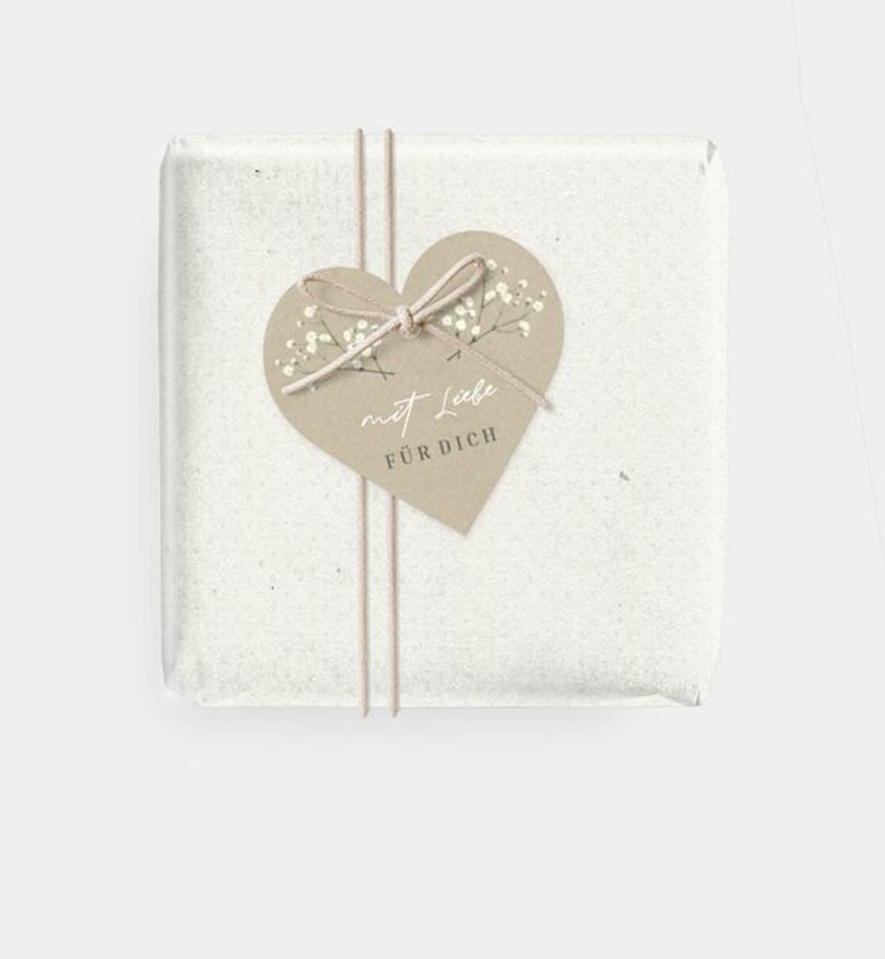 Geschenkanhänger Hochzeit Schleierkraut