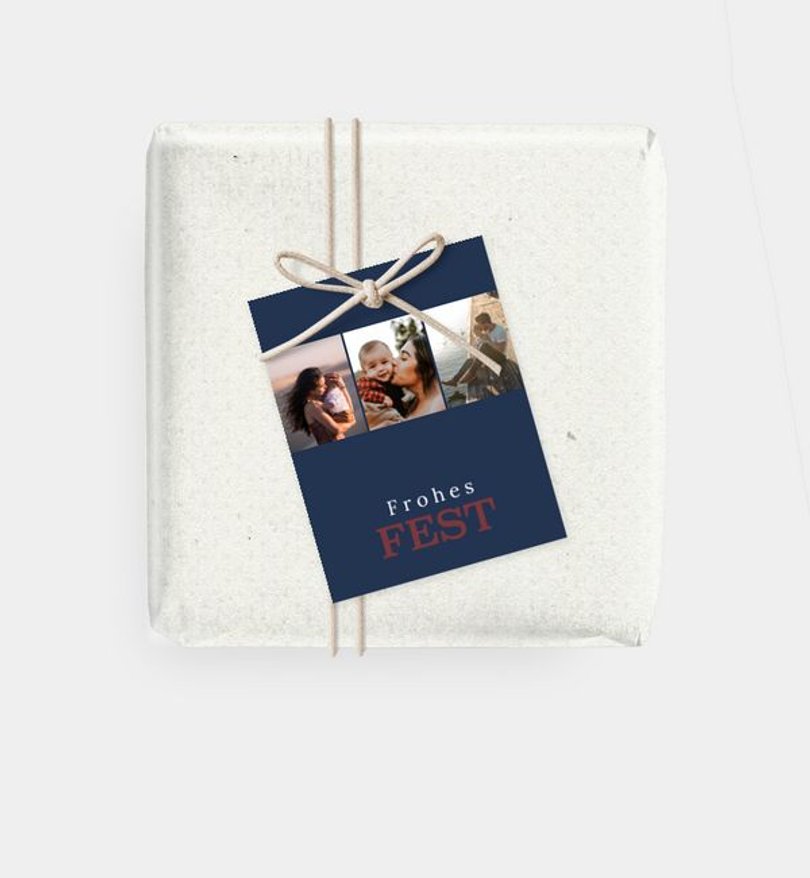 Geschenkanhänger Weihnachten Unser Jahr