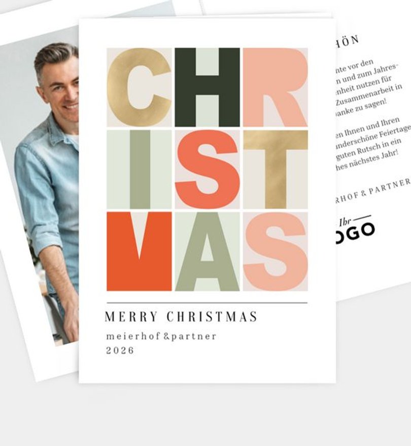 Weihnachtskarte Weihnachten geschäftlich Christmascard