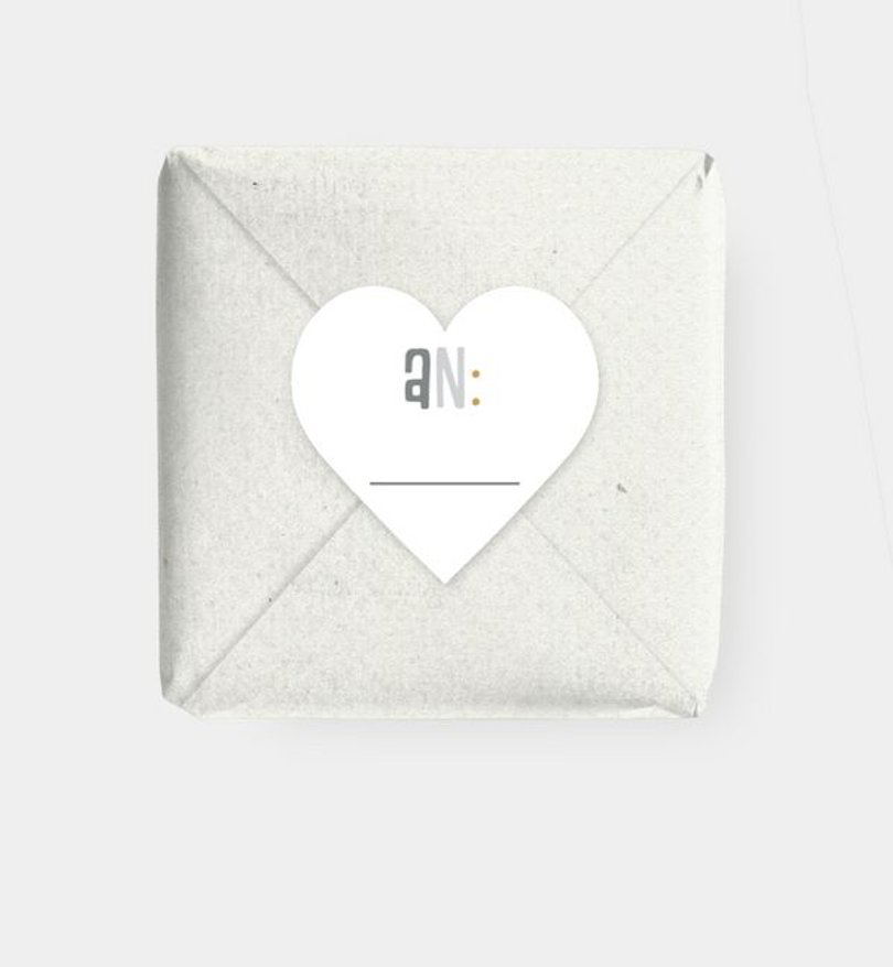 Geschenkaufkleber Geburt Little Hello