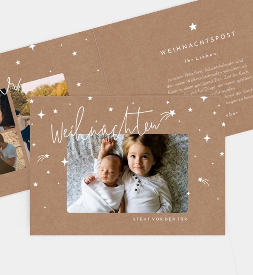 Weihnachtskarte Weihnachten/Privat Sternschnuppen für Dich