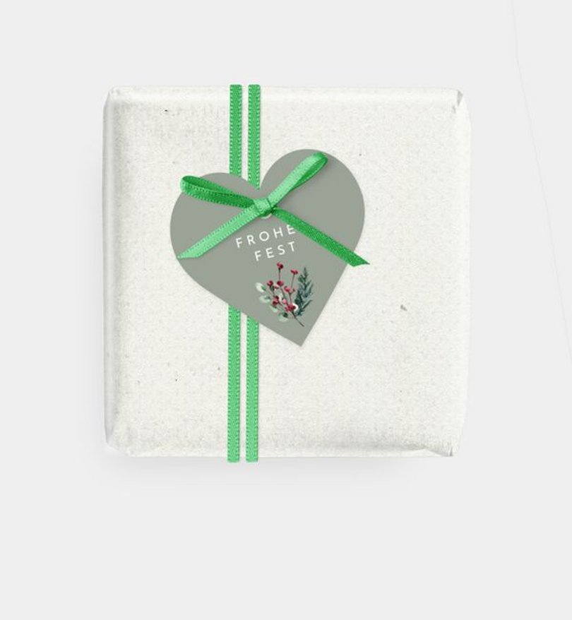 Geschenkanhänger Weihnachten Crafty green