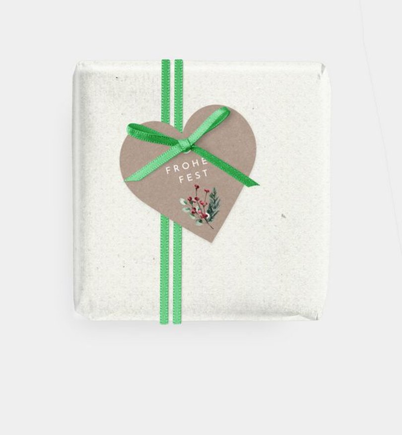 Geschenkanhänger Weihnachten Crafty green · Vintage