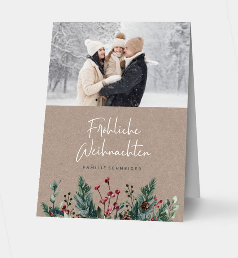 Fotoaufsteller Weihnachten Crafty green · Vintage