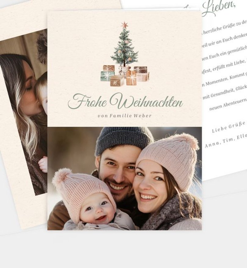 Weihnachtskarte Weihnachten/Privat Tannenbaum