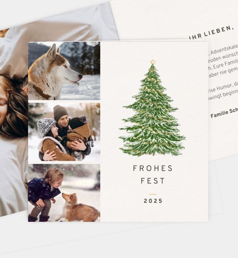 Weihnachtskarte Weihnachten/Privat Weihnachtsbaum