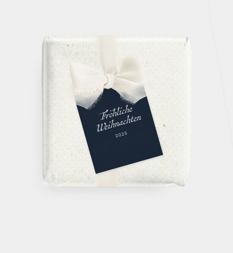 Geschenkanhänger Geschäftlich Sleigh