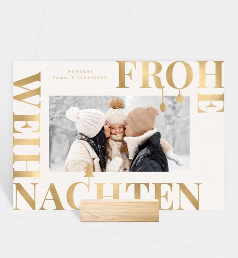 Fotoaufsteller Weihnachten Frohlockende Zeit